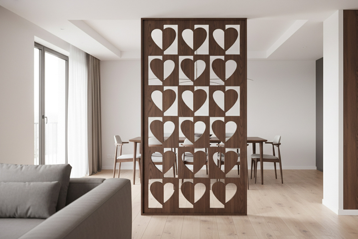 Heart Laser Cut Panels SVG, a Pattern Graphic by Guten Tag Vector (Photo 3 of 7)