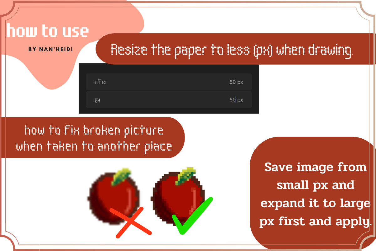24 Pixel brush NHD 01, a Brush Add-On by Nan'Heidi (Photo 5 of 6)