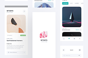 NFTARTS - NFT Apps UI KIT, an App Template by Vektora Studio (Thumbnail 5 of 6)