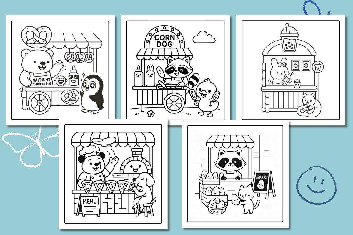 Food Corners Coloring pages – 31 PNG, an Animal Illustration by Smillyy Threads (Photo 8 of 9)