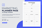 Online Marketing Planner Sheets, a Stationery Template by shahsoft (Thumbnail 1 of 4)