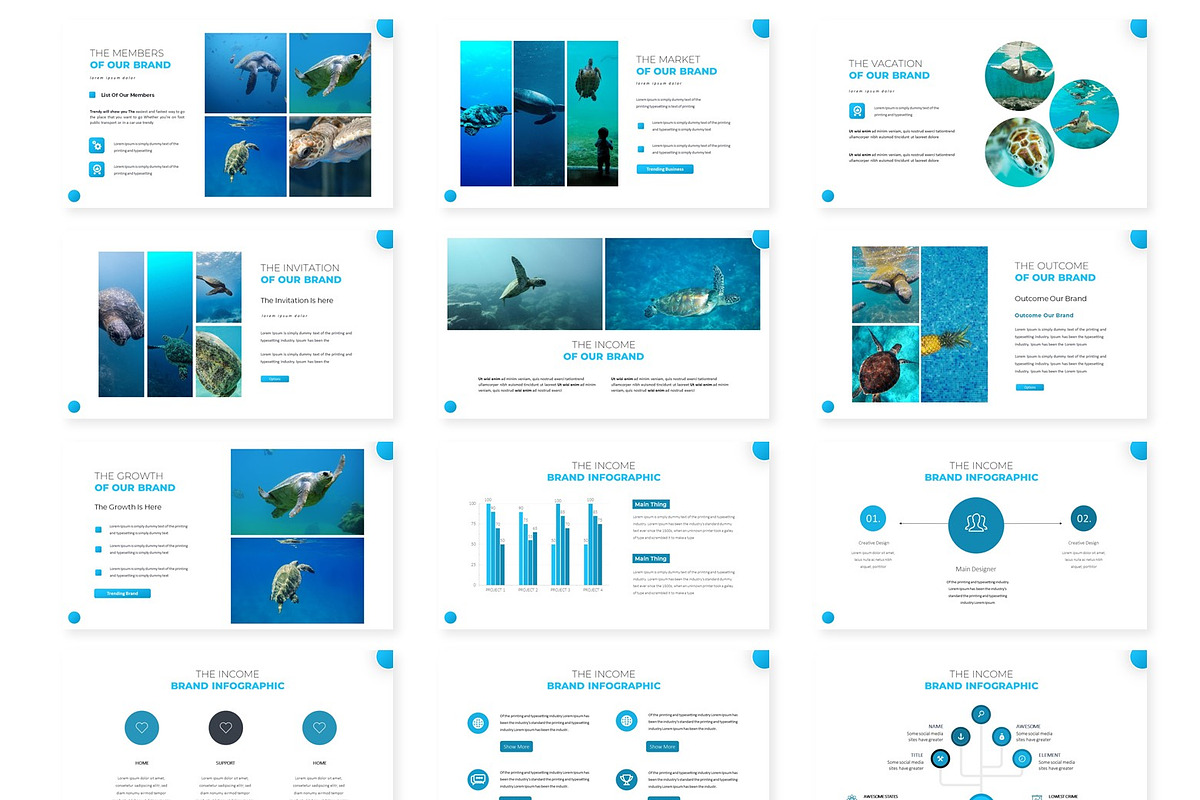 Oceano - Google Slides Template, a Presentation Template by AQR Studio