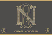 EN Monogram NE Monogram, a Branding & Logo Template by Shuler Studio (Thumbnail 1 of 6)