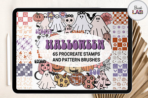 Halloween Procreate Stamps Brushes