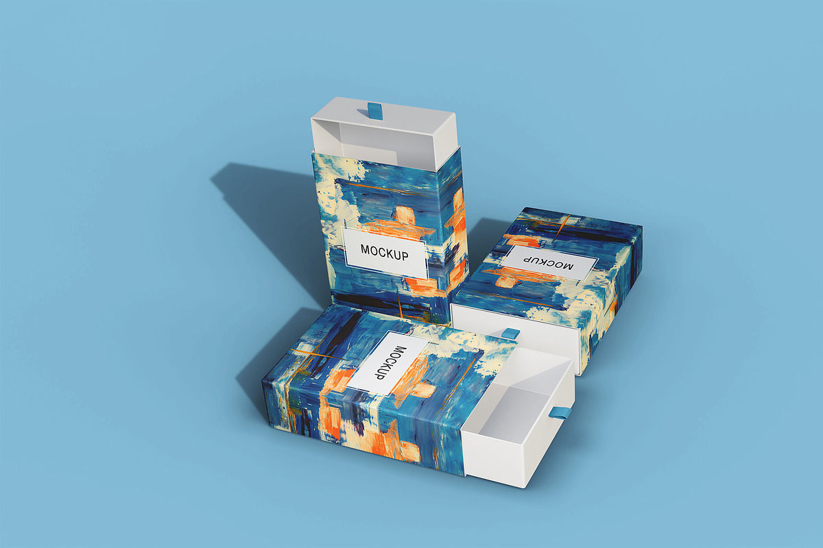 Isometric box mockup design, a Packaging Mockup by Raihan Rahman (Photo 3 of 22)