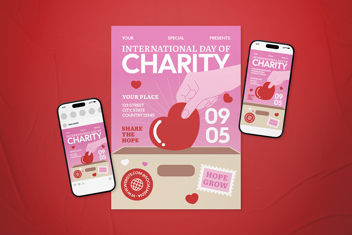 International Day Of Charity Flyer, a Flyer Template by The Good Store (Photo 1 of 2)