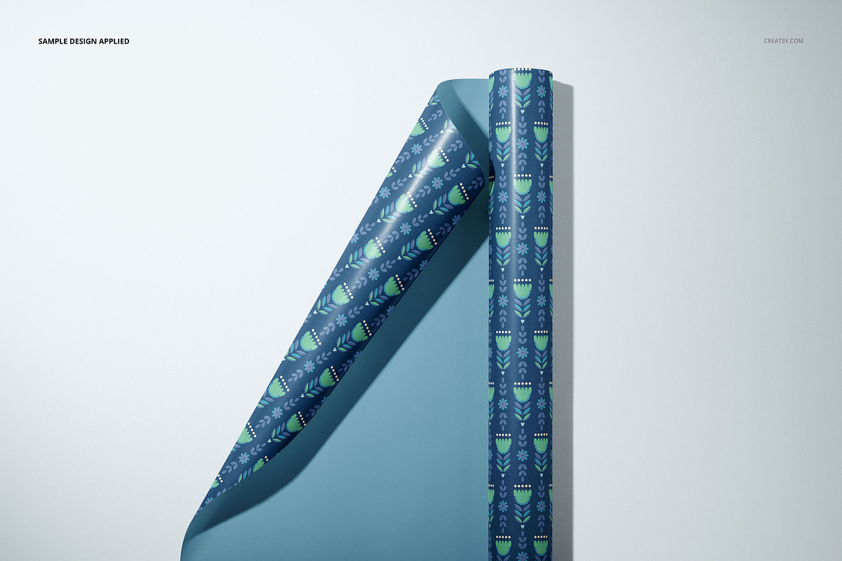 Gift Wrapping Paper Mockup Bundle, a Packaging Mockup by creatsy5 (Photo 10 of 35)