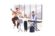 School teachers in classrooms set, an Education Illustration by Good Studio (Thumbnail 8 of 15)