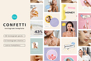 Canva Confetti Instagram Templates, a Social Media Template by anastasiia.art (Thumbnail 1 of 4)
