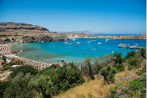 Lindos Greece, Scenic view of Lindos, an Architecture Photo by COLORFUL