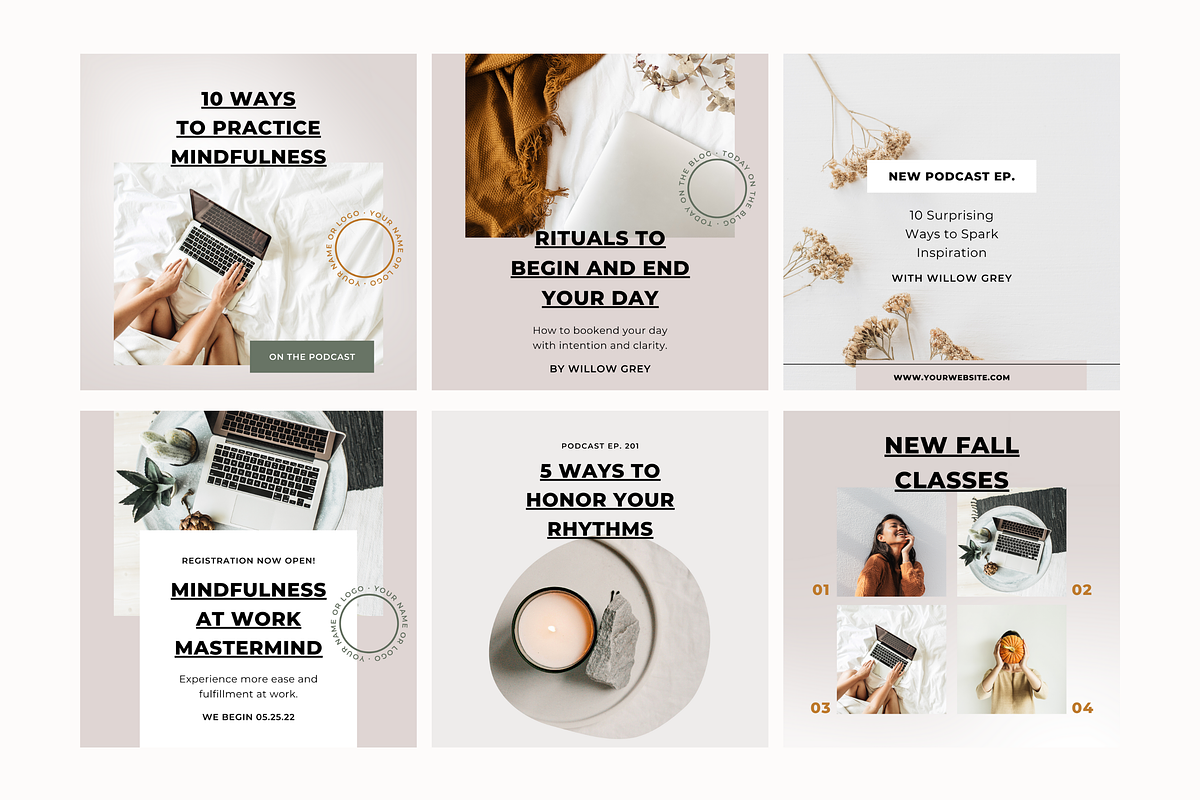 150 Canva Instagram Templates, a Social Media Template by Erin Cassidy (Photo 18 of 27)