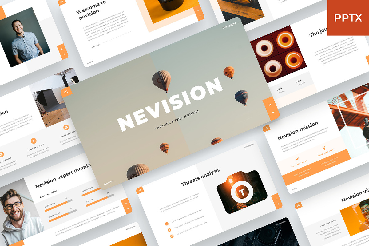 Nevision - Photography PowerPoint, a Presentation Template by BeadyLab (Photo 1 of 6)