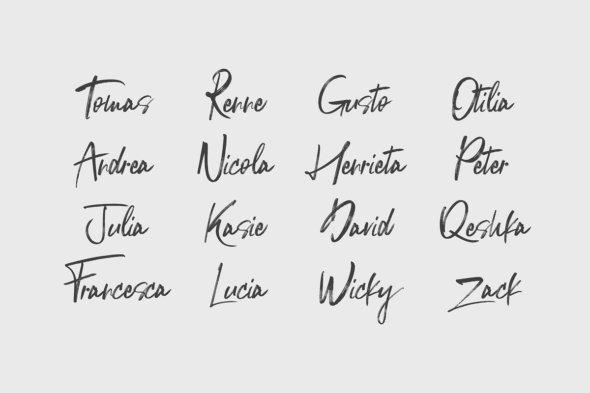 Zakynthos Signature Font preview 4