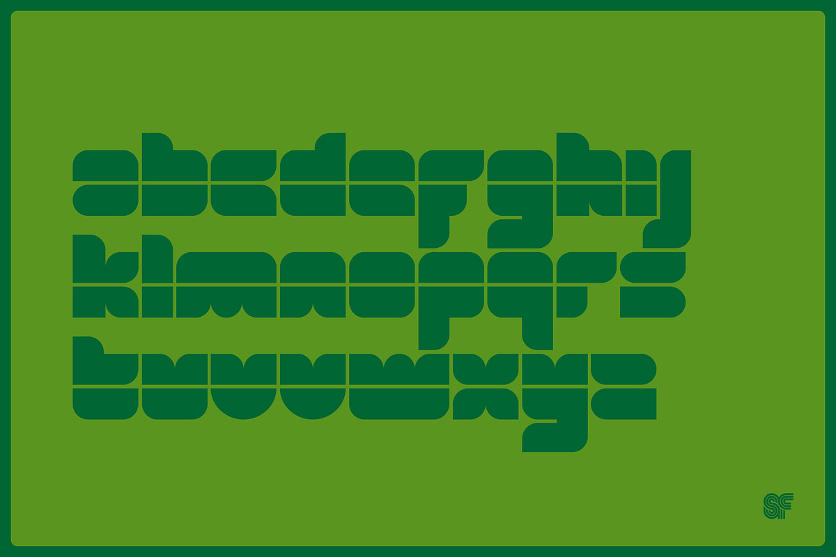 Blox | Retro Display | 3 Fonts, a Sans Serif Font by Superfried Font Shop (Photo 9 of 10)