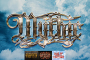 Ornamental Fantasy Gothic Chrome Tex, a Layer Style Add-On by Matsero (Thumbnail 1 of 4)