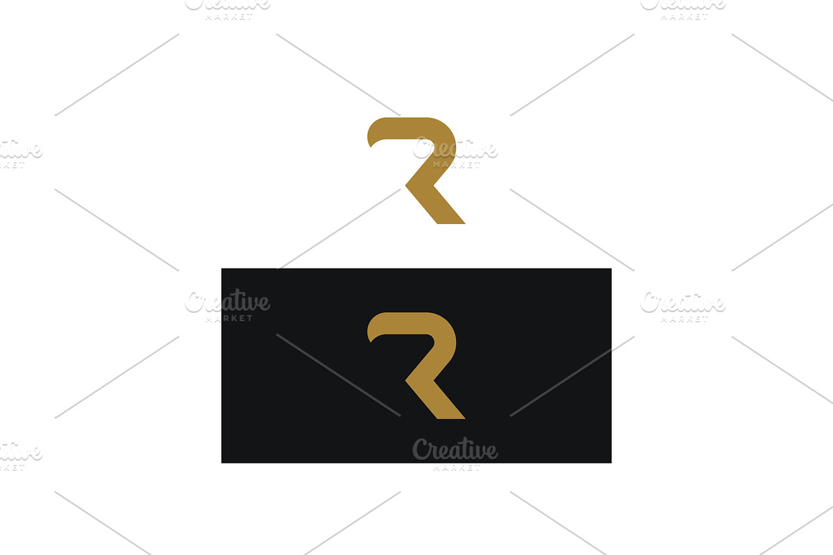Initial letter R logo geometry., a Branding & Logo Template by LOGOCREATIVE