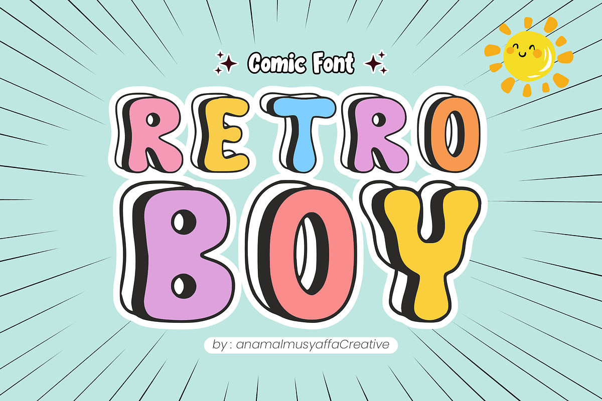 Fancy Boy - Display Font, a Font by KiddoGlyphs Studio (Photo 2 of 3)