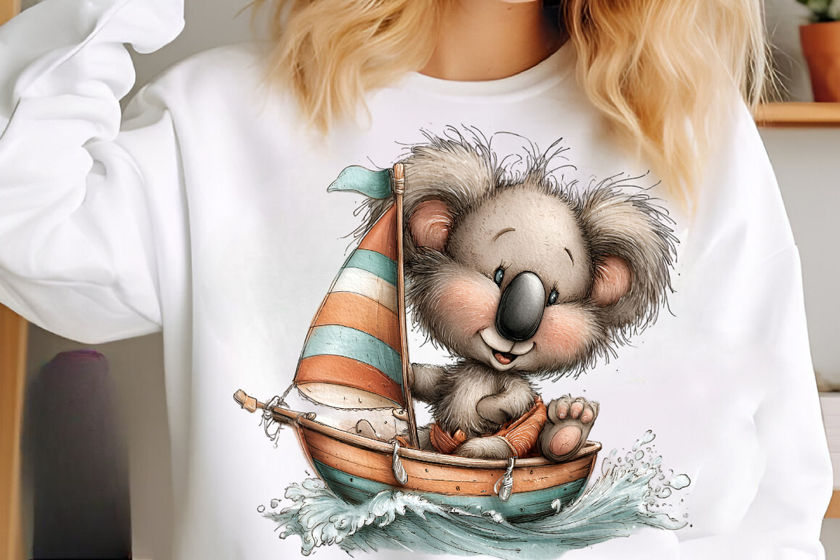Whimsical summer koalas clipart, an Illustration by SinaCreation (Photo 8 of 9)