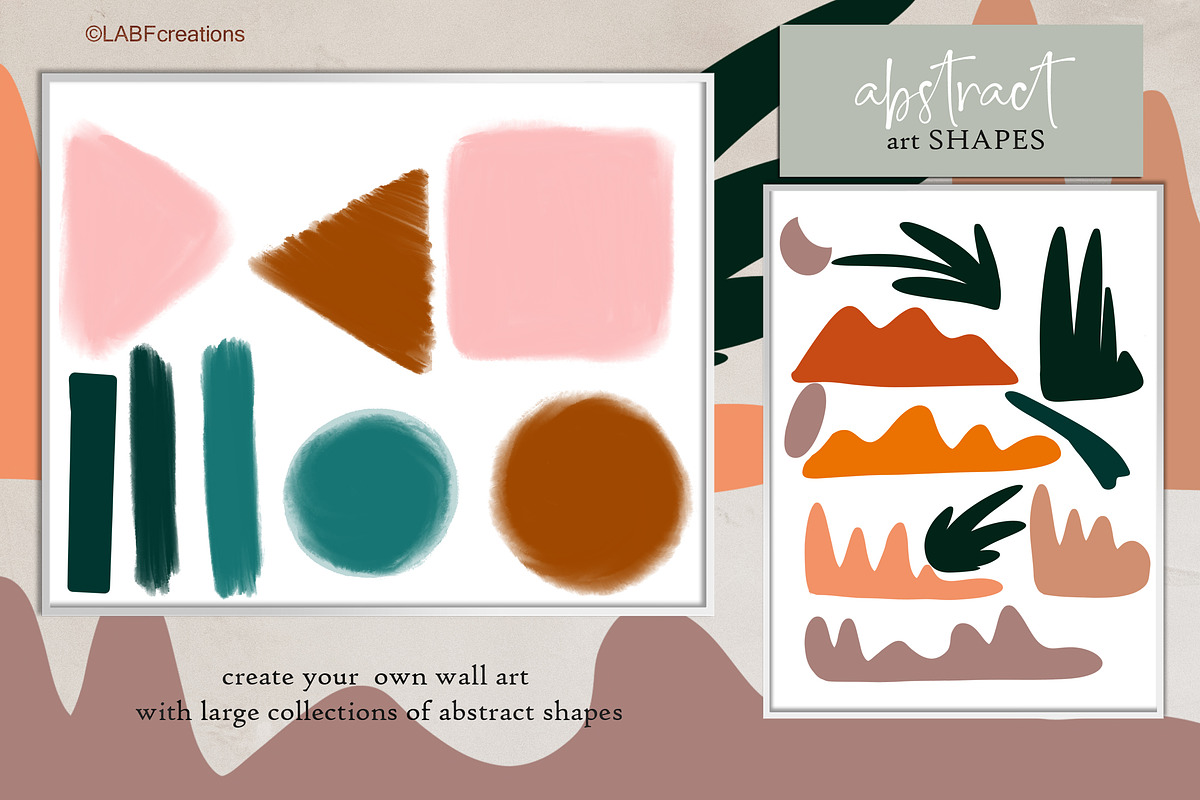 Abstract shape  Oneline art clipart, a Decorative Illustration by LABFcreations (Photo 10 of 15)