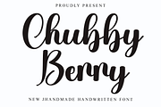Chubby Berry, a Handwritten Font by InermediaSTUDIO (Thumbnail 1 of 8)