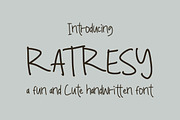 Ratresy - Handwritten Font, a Handwritten Font by tebaltipislab (Thumbnail 1 of 9)