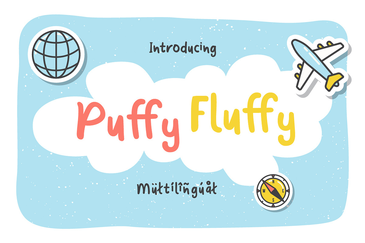 Puffy Fluffy, a Font by Me55enjah Design (Photo 1 of 8)