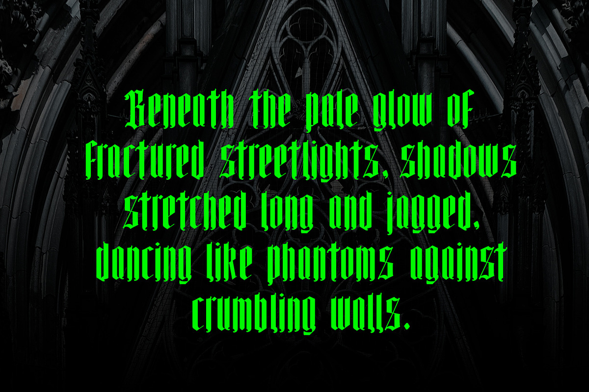 Tall Goth, a Blackletter Font by Loudoun Design Co. (Photo 3 of 7)