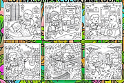 Cozy Zoo Life Cute&Comfy Coloring, a Decorative Illustration by Design Station (Thumbnail 3 of 3)