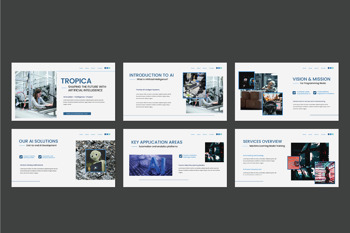 Tropica Artificial Intelligence, a Presentation Template by Caprio Studio (Photo 2 of 4)