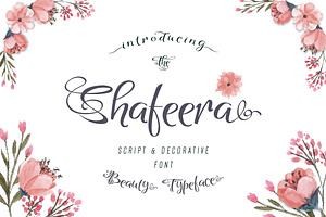 Shafeera Script Font