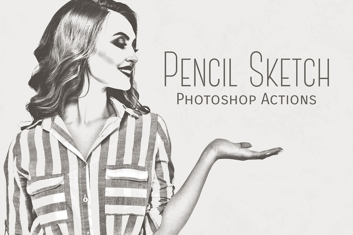 Pencil Sketch Photoshop Actions, an Action Add-On by Creativetacos (Photo 1 of 7)