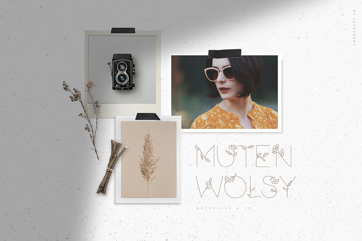 Florium - floral logo font, a Sans Serif Font by Favete Art (Photo 9 of 21)