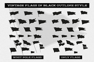 120 Vintage Flags & Pennants