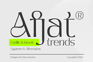 Afjat Trends - Latin & Cyrillic