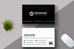 Black Business Card Design