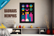 Abstract geometric Bauhaus,Memphis03, a Decorative Illustration by KENO Mascots (Thumbnail 4 of 6)