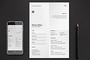 Olivia Resume Template, a Resume Template by Nina Shaw (Thumbnail 1 of 10)