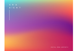Abstract gradient background. Sunset, an Illustration by Liudmyla Matviiets