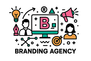 Creative branding agency concept, a Person Illustration by ZinetroN