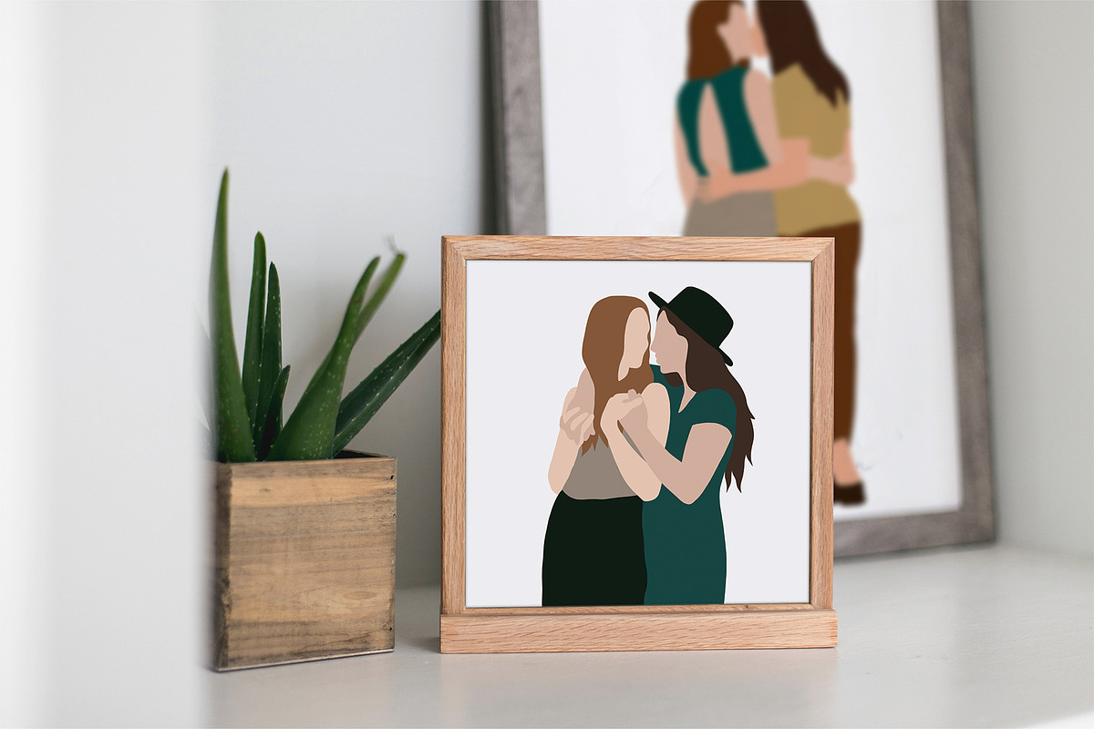 Abstract Gay couples, a Person Illustration by ApetekMarket (Photo 5 of 6)