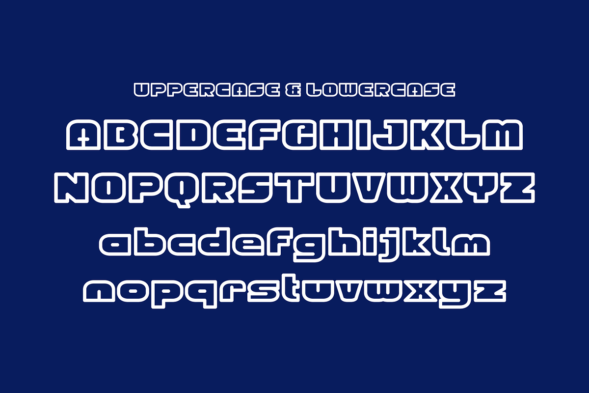 Bohak - Rounded Line Font, a Sans Serif Font by lelevien (Photo 3 of 4)