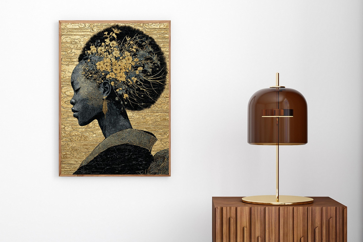 Ancient Africa G& B Wall Art Set, an Illustration by PrintablesByFranklyn (Photo 6 of 7)
