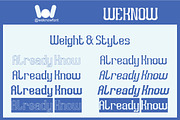 Already Know font, a Sans Serif Font by weknow (Thumbnail 7 of 8)