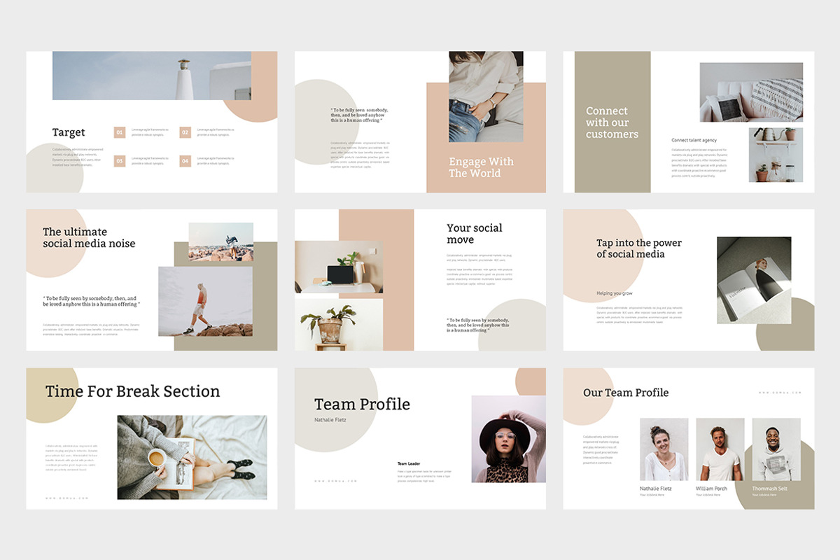 Domua : Talent Agency Powerpoint, a Presentation Template by Punkl Camp (Photo 3 of 9)