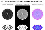 CHAKRAS hand-drawn vector collection, a Graphic by TRIKONA (Thumbnail 3 of 4)