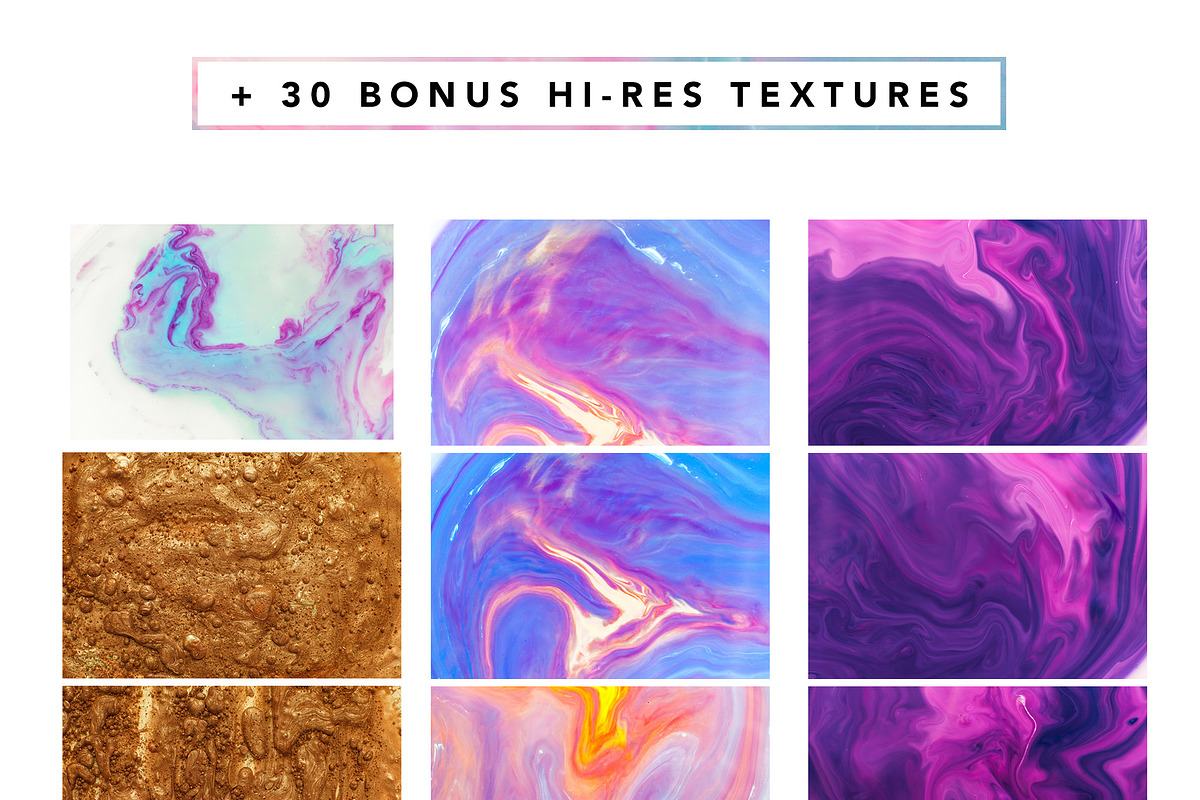 9 in 1 Modern Marble Bundle, a Texture Graphic by Fox & Bear (Photo 10 of 16)