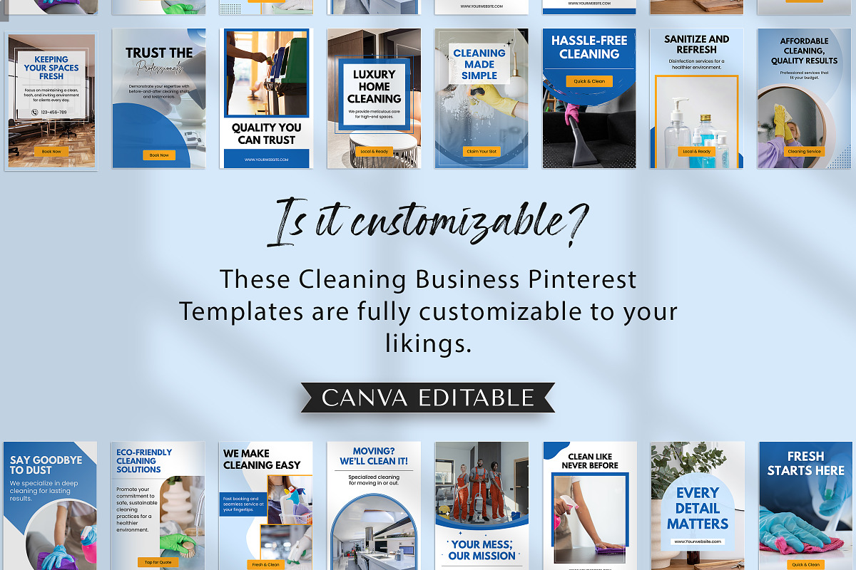 Cleaning Business Pinterest Design preview 8