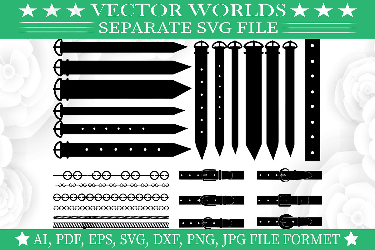 Belt SVG, Pant, Man, Belts SVG, an Object Graphic by VectorWorlds (Photo 1 of 3)
