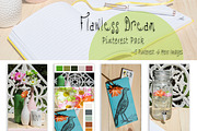 Flawless Dream Pinterest Pack, a Social Media Template by lovemyHappyVibes (Thumbnail 1 of 6)