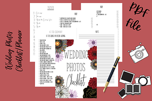 Wedding Photos Planner/Checklist